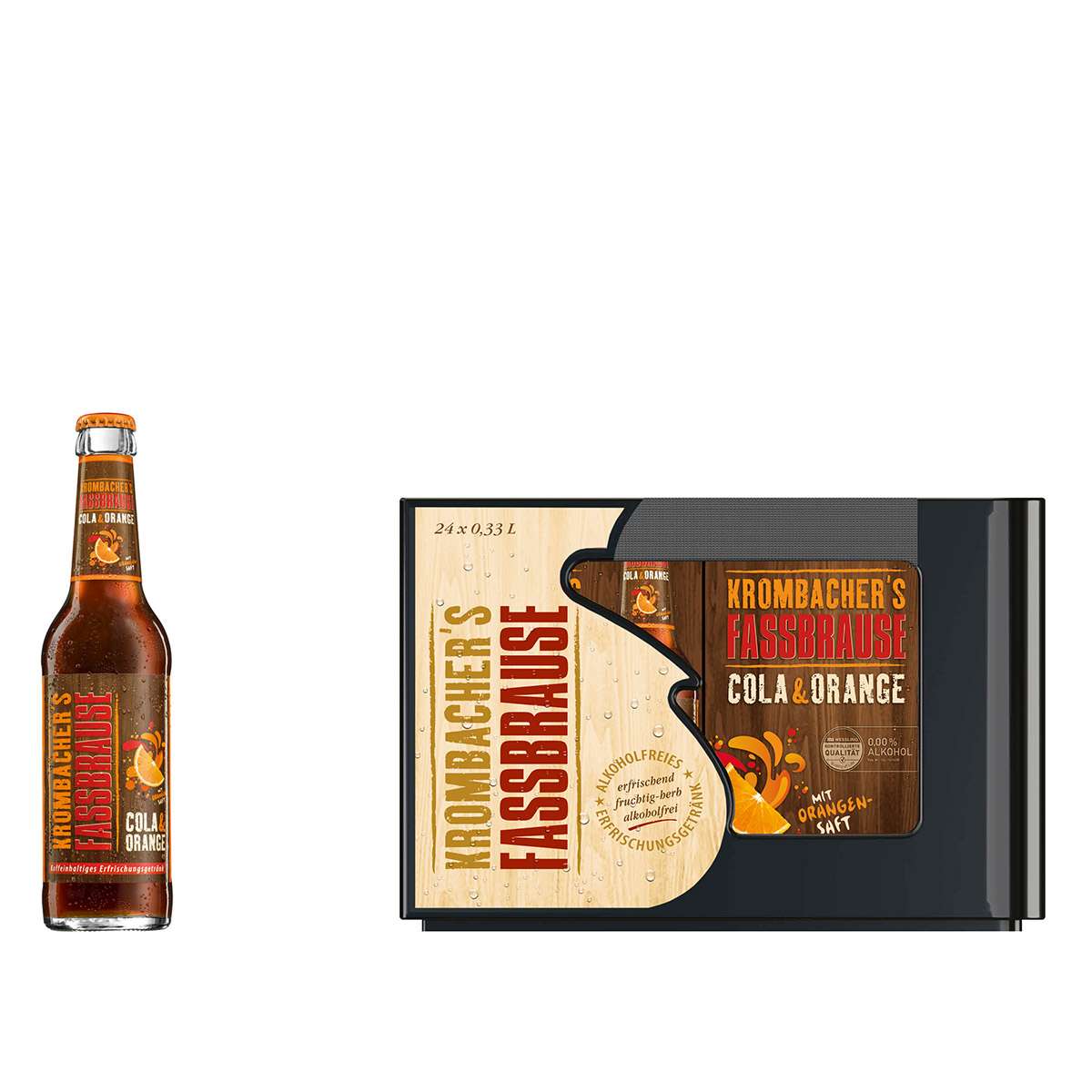 Krombacher Fassbrause Cola & Orange 24 x 0,33l Banach