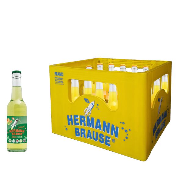 Hermann Brause Limonade Melone Limette 20 x 0,33l