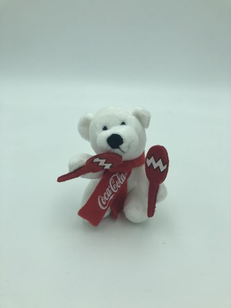 Coca Cola Plüschbär "Rasseln"