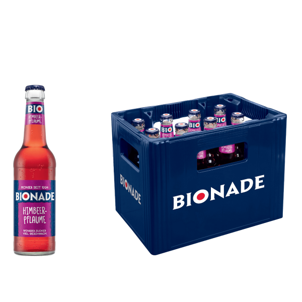 BIONADE Himbeer-Pflaume 12 x 0,33l