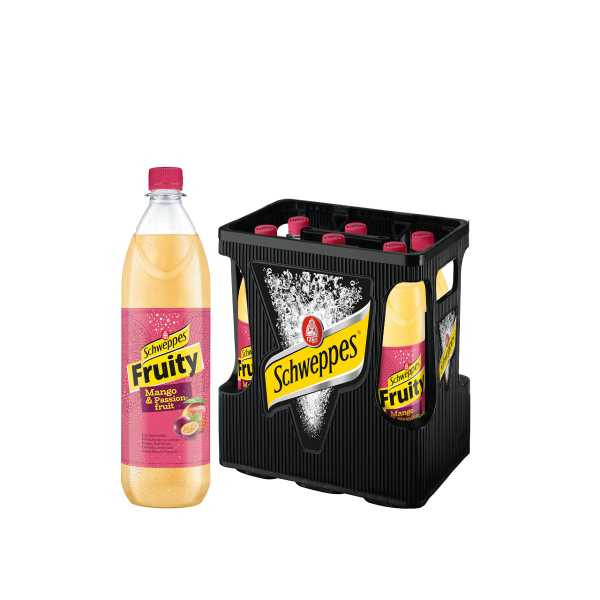 Schweppes Fruity Mango & Passionfruit 6 x 1,0l