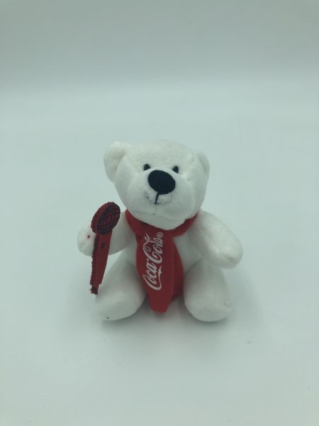 Coca Cola Plüschbär "Sänger"