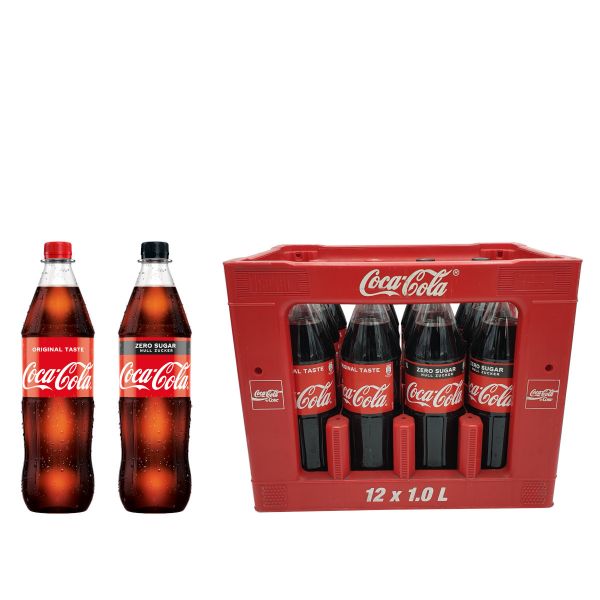 Coca Cola / Coca Cola Zero Sugar 12 x 1,0l