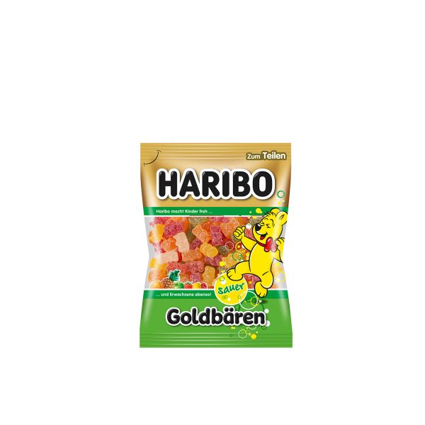 Haribo Saure Goldbären 200 g Beutel