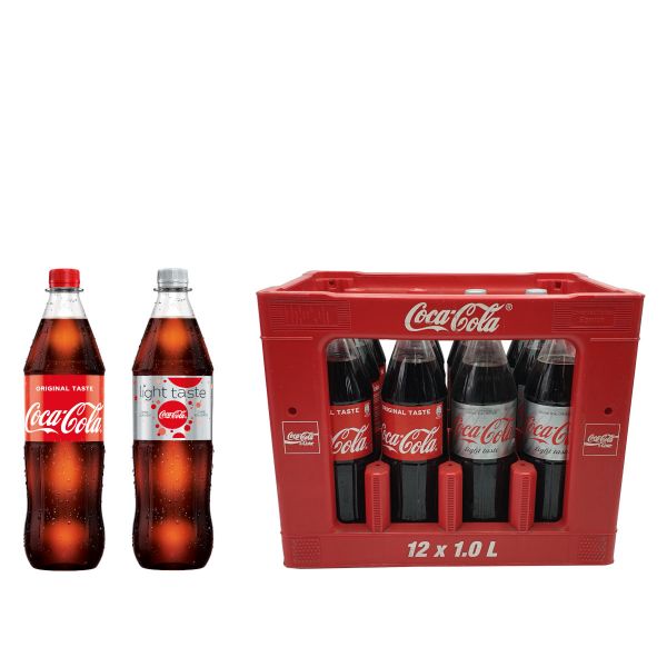 Coca Cola / Coca Cola Light 12 x 1,0l