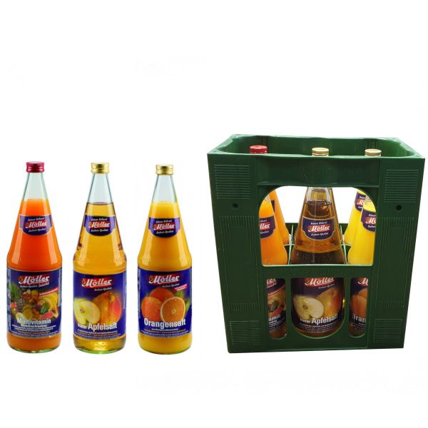 Möller Apfel / Orange / Multivitamin leicht 6 x 1,0l